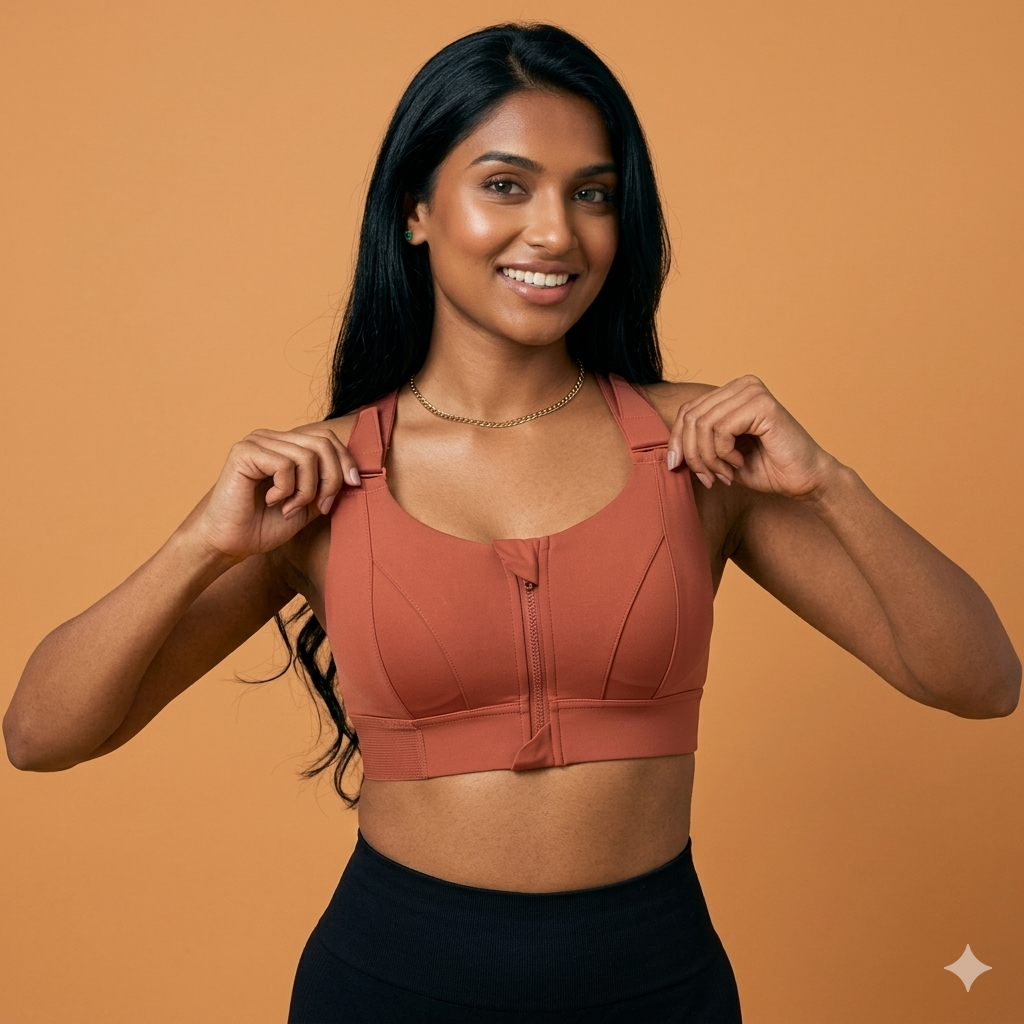 Top Active - com Zíper e Ajustes em Velcro