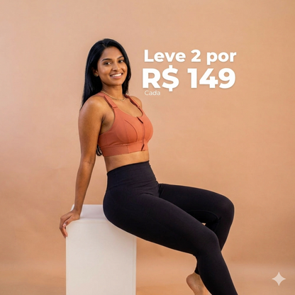 Top Active - com Zíper e Ajustes em Velcro