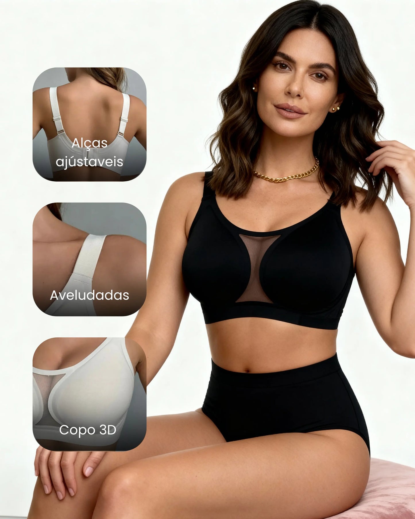 Kit Sutiã Charmy Plus Size
