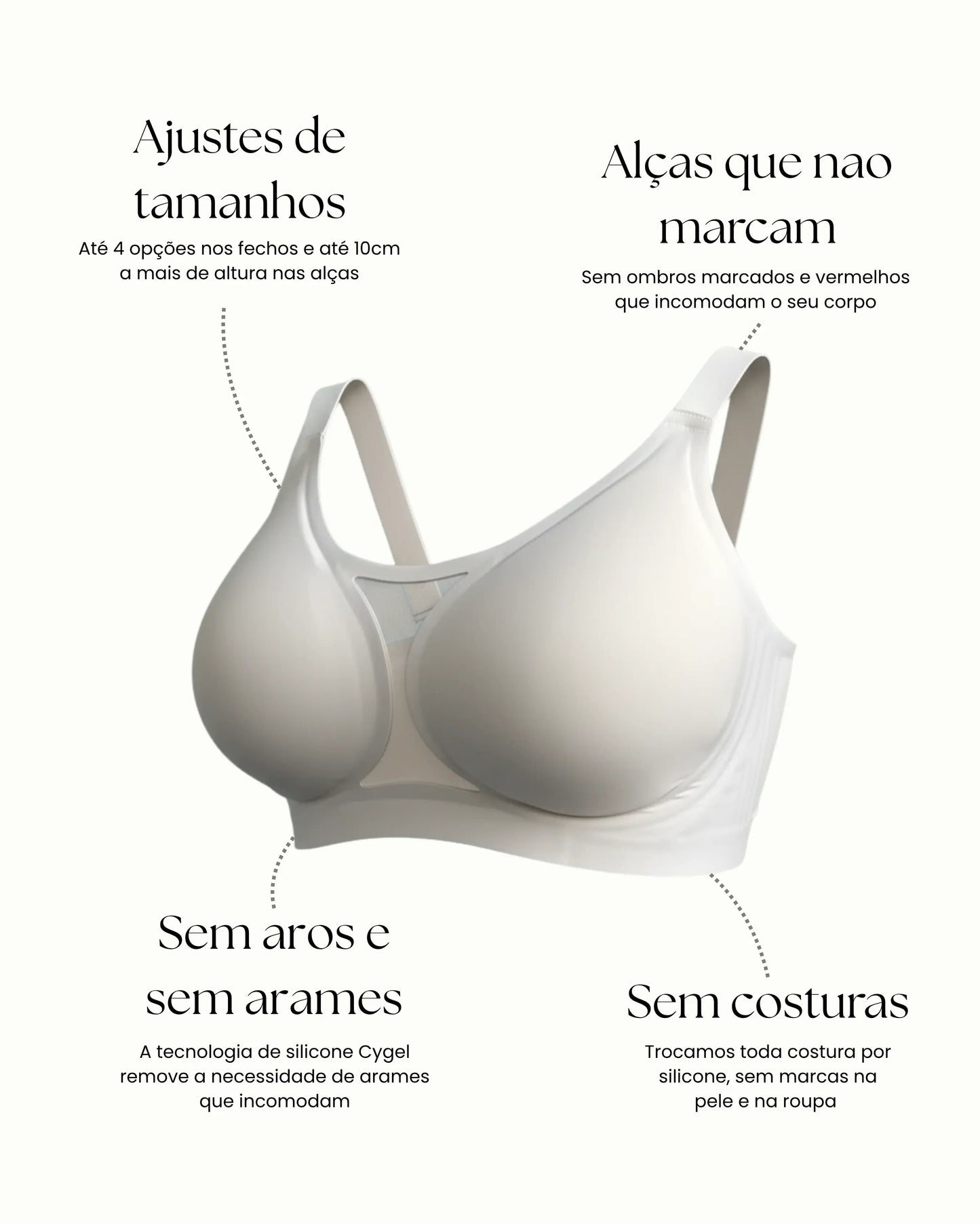 Kit Sutiã Charmy Plus Size
