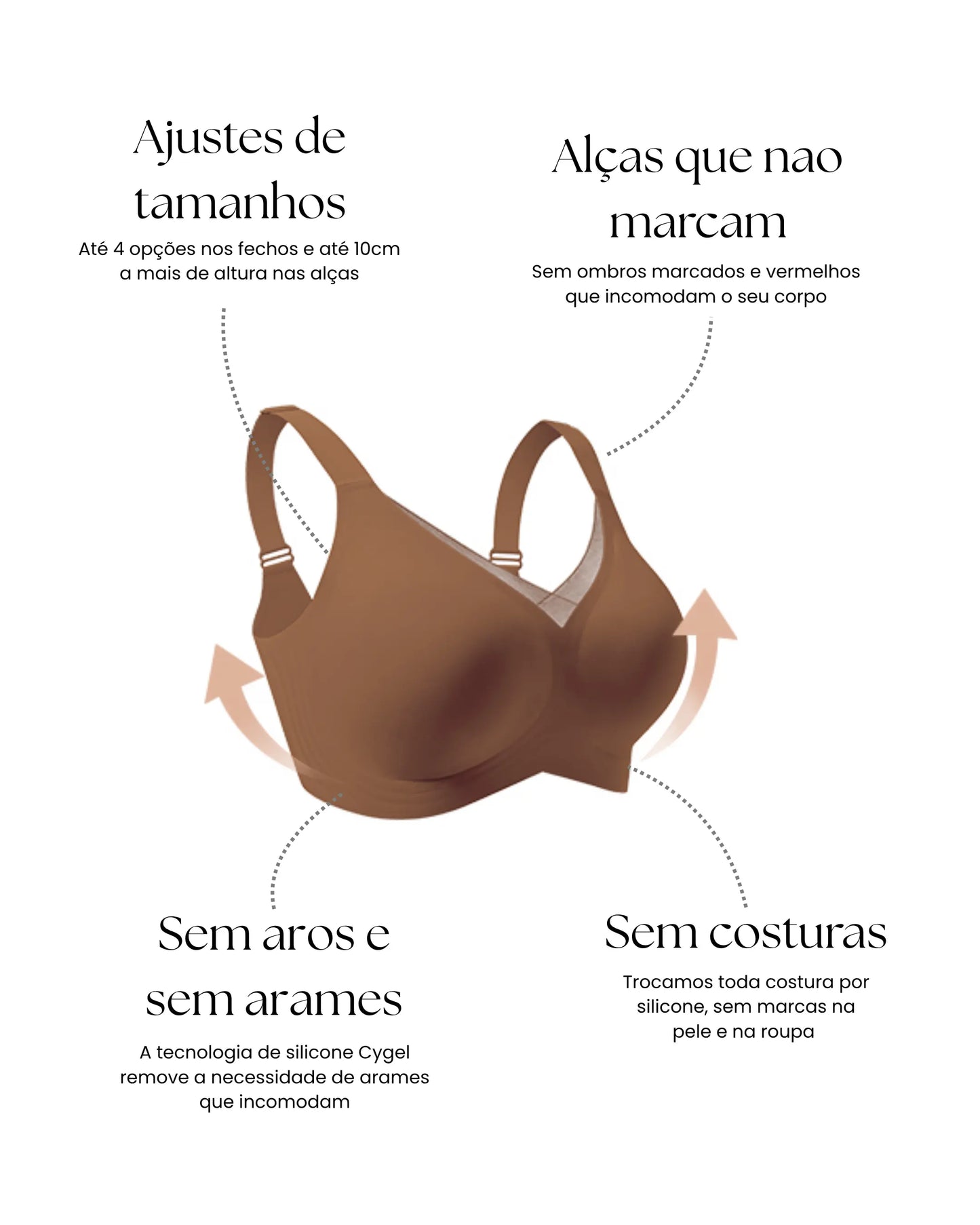 Kit Sutiã Elegance Plus Size