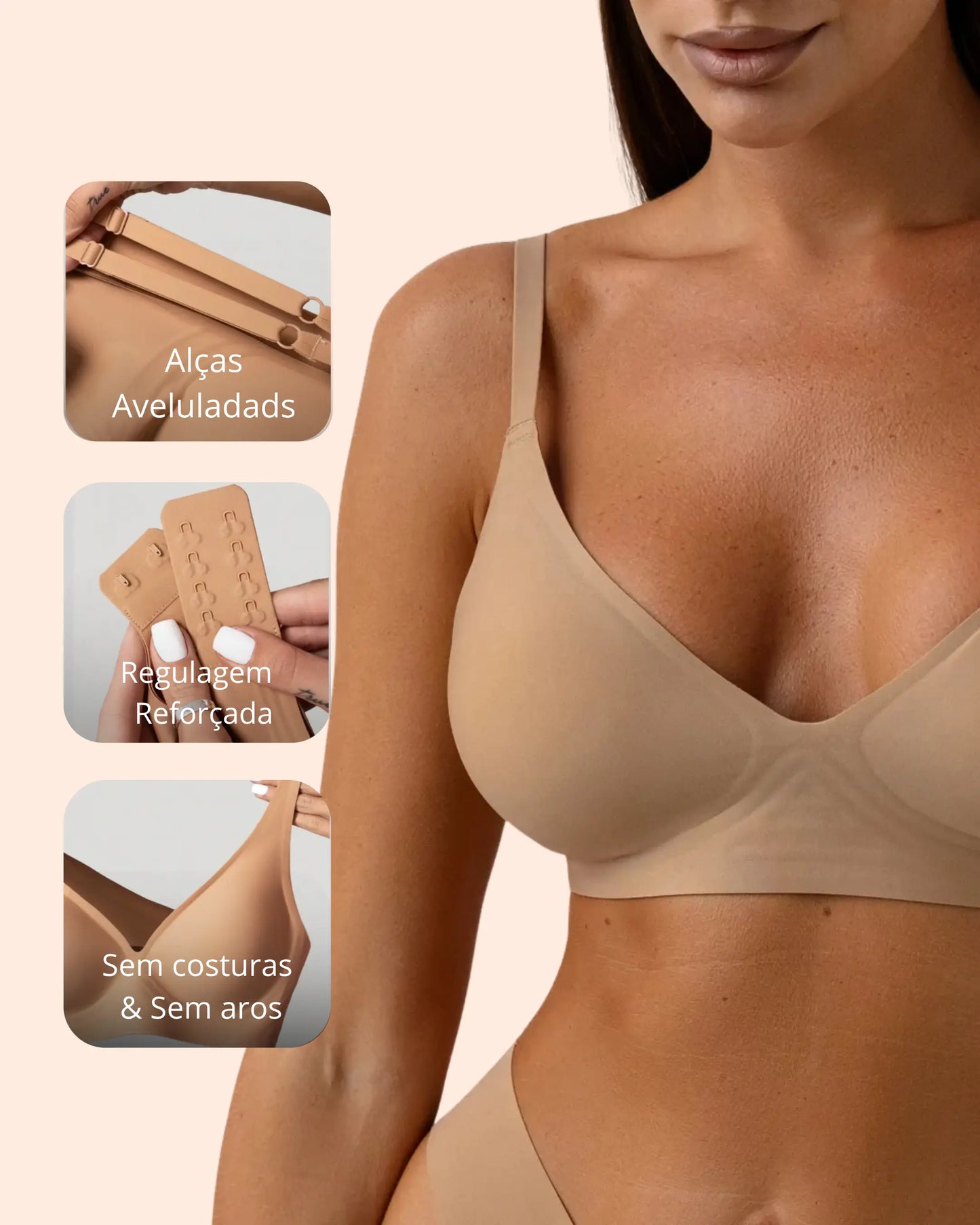 Kit Sutiã Premium Alça Fina